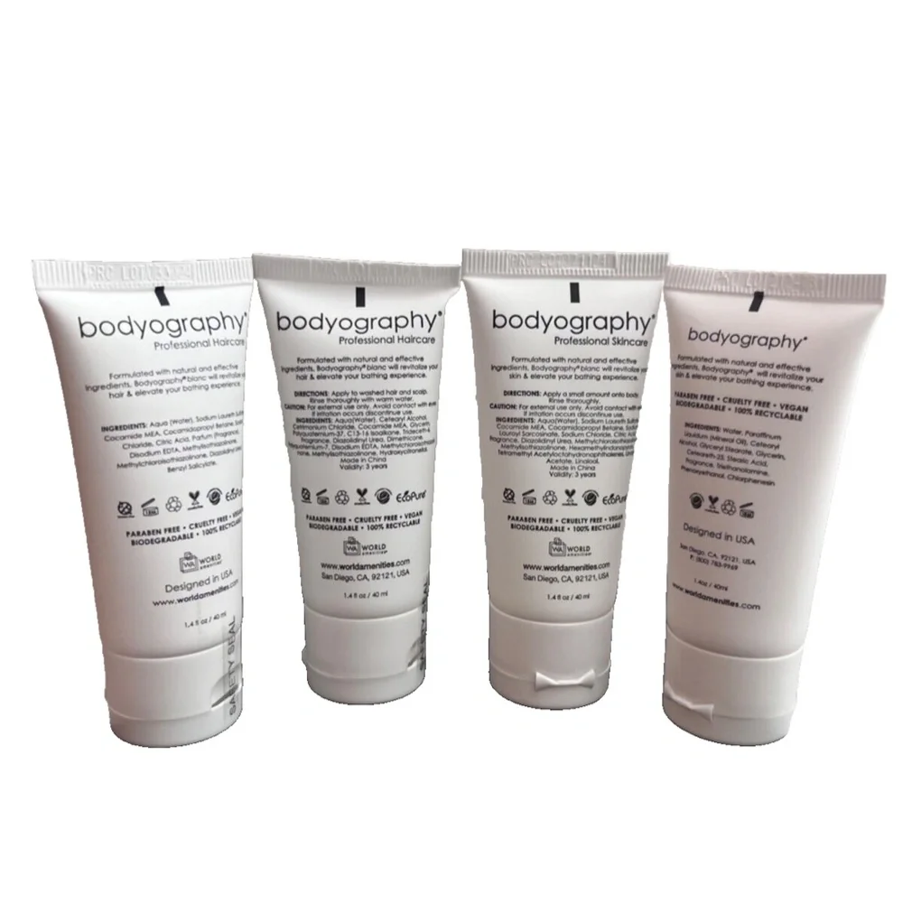 COPY - Bodyography Travel Size VEGAN Shampoo/Conditioner/Body Lotion & Wash